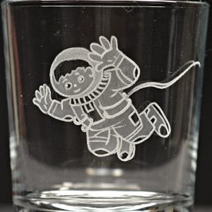 Motivglas Astronaut