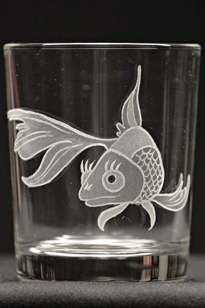 Motivglas Fisch