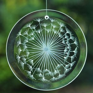 Fensterbilder mit "Pusteblume" rund