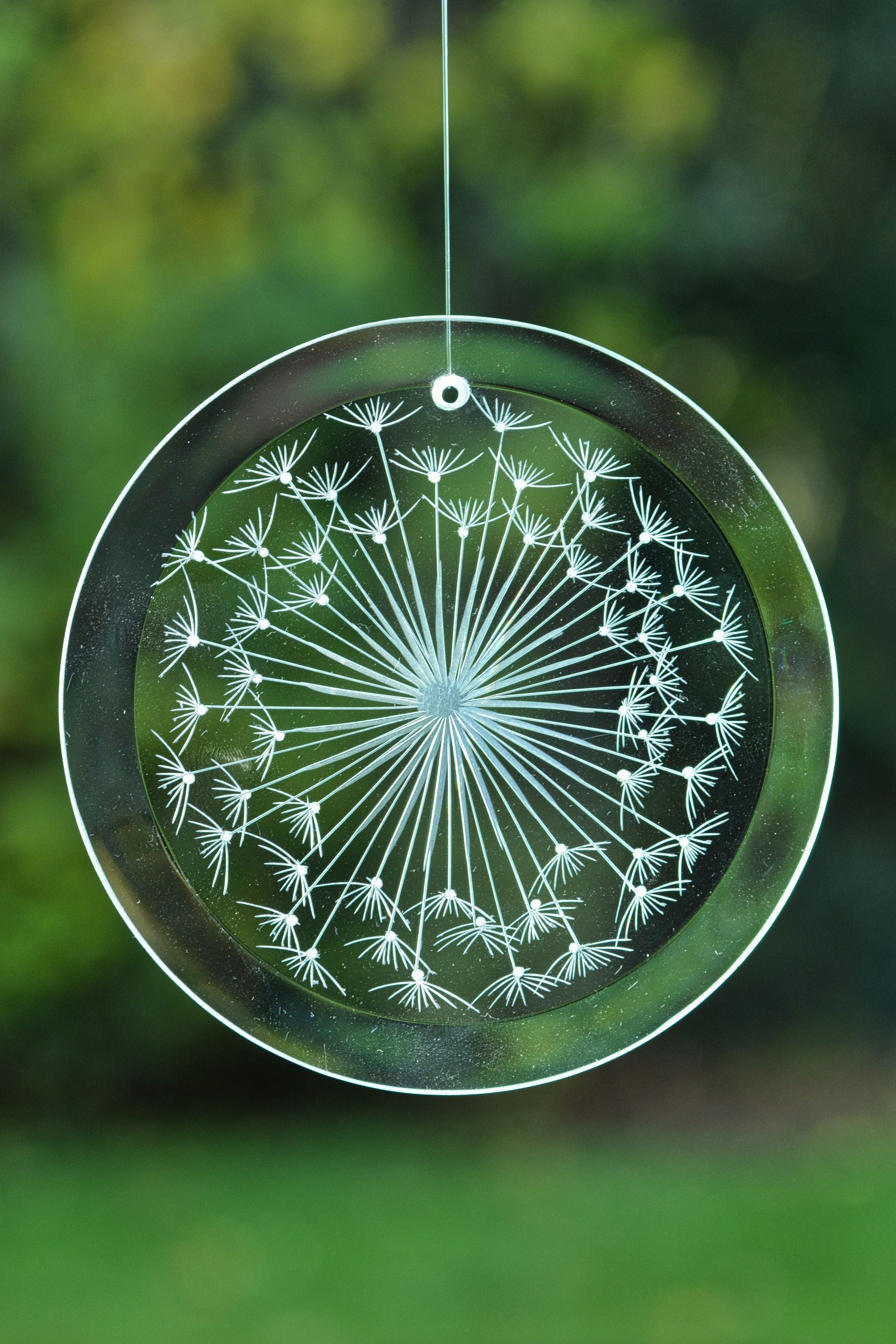 Fensterbilder mit "Pusteblume" rund