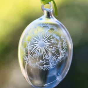 Glasei mit Pusteblume