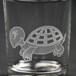 Trinkglas Schildkröte