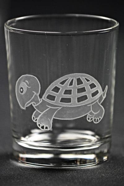 Trinkglas Schildkröte