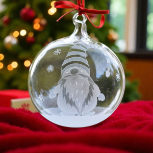 Glaskugel mit Wichtel Sam