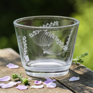 Teelichthalter mit Motiv "Dolden"