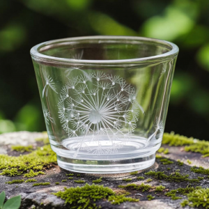 Teelichthalter mit Motiv "Pusteblume"