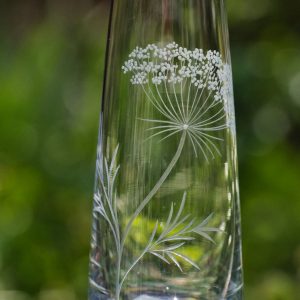 Tropfenvase mit Motiv "Wilde Möhre"