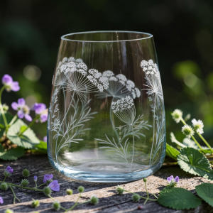 Vase mit Motiv "Wilde Möhre"